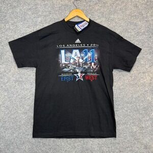 Vintage Adidas Los Angeles 2011 All Star Game Shirt Mens Large West East Rare LA